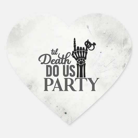 Bis zum Tod Herz-Aufkleber (Vorderseite)