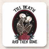 "Bis zum Tod kork-gesicherte Untersetzer (Vorderseite)