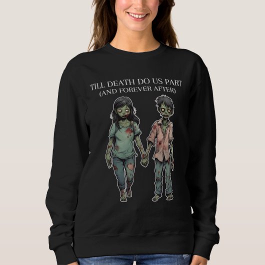 Bis zum Tod machen uns Teil Niedliche Halloween-Li Sweatshirt (Vorderseite)