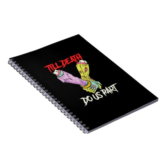 Bis zum Tod machen uns Teil Zombie Hände Totenpfei Notizblock (Rechte Seite)