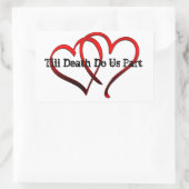 Bis zum Tod machen wir Aufkleber (Tasche)