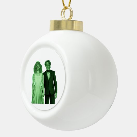 Bis zum Tod machen wir ein klassisches Design Keramik Kugel-Ornament (Rechts)