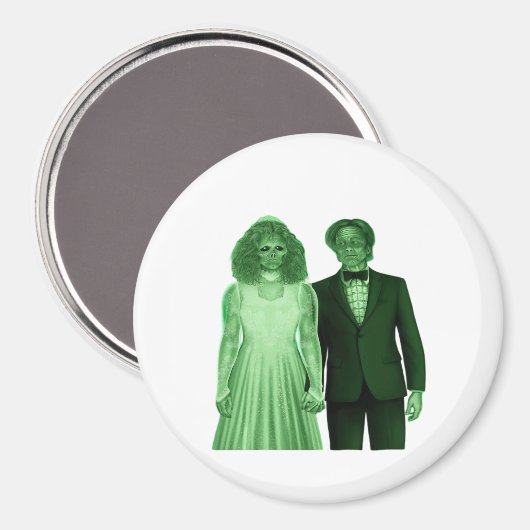 Bis zum Tod machen wir ein klassisches Design Magnet (Vorderseite/Rückseite)