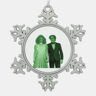 Bis zum Tod machen wir ein klassisches Design Schneeflocken Zinn-Ornament