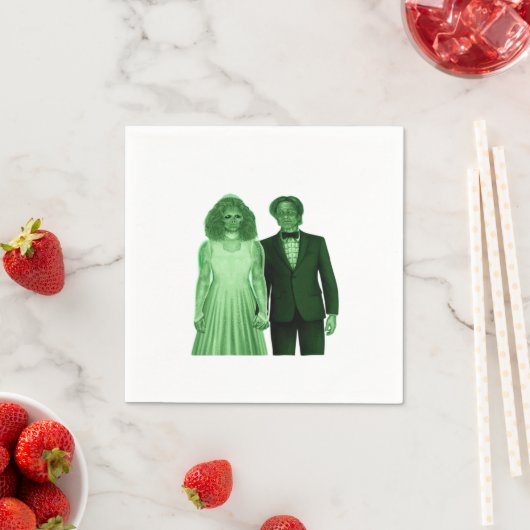 Bis zum Tod machen wir ein klassisches Design Serviette (Beispiel)