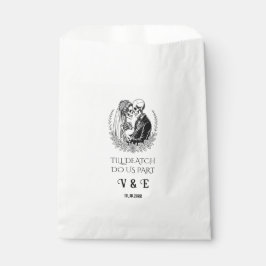 Bis zum Tod machen wir ein Teil gotisches schwarz- Geschenktütchen