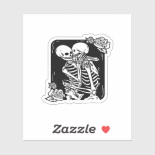 Bis zum Tod machen wir lustiges Design Aufkleber