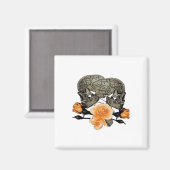 Bis zum Tod machen wir lustiges Design für Hallowe Magnet (Vorderseite/Rückseite)