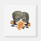 Bis zum Tod machen wir lustiges Design für Hallowe Magnet (Vorne)