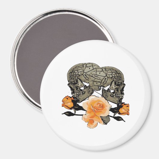 Bis zum Tod machen wir lustiges Design für Hallowe Magnet (Vorderseite/Rückseite)