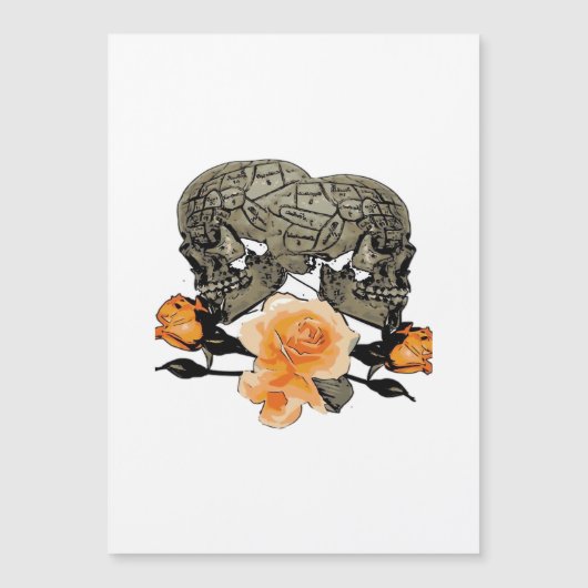 Bis zum Tod machen wir lustiges Design für Hallowe Magnetkarte (Vorderseite)