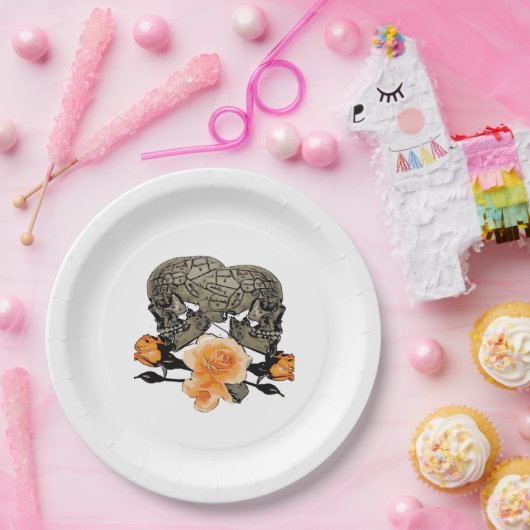 Bis zum Tod machen wir lustiges Design für Hallowe Pappteller (Party)