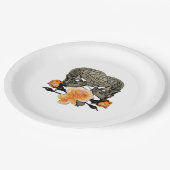 Bis zum Tod machen wir lustiges Design für Hallowe Pappteller (Schrägansicht)