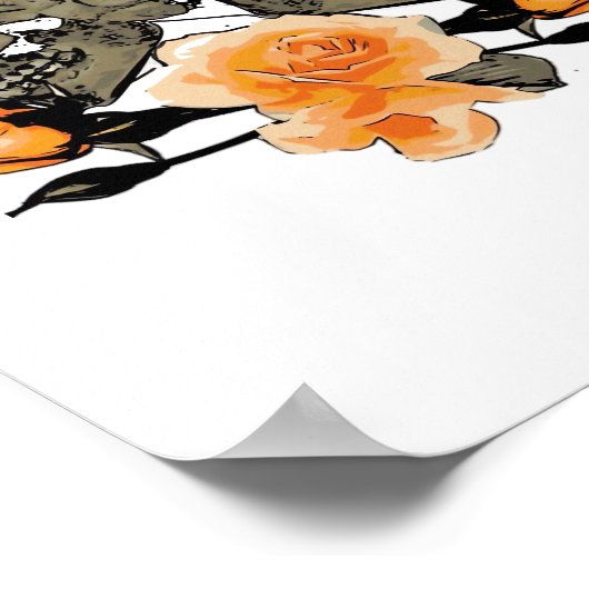 Bis zum Tod machen wir lustiges Design für Hallowe Poster (Ecke)