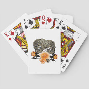 Bis zum Tod machen wir lustiges Design für Hallowe Spielkarten