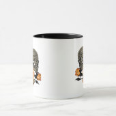 Bis zum Tod machen wir lustiges Design für Hallowe Tasse (Zentrum)