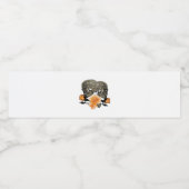 Bis zum Tod machen wir lustiges Design für Hallowe Wasserflaschenetikett (Einzelnes Label)