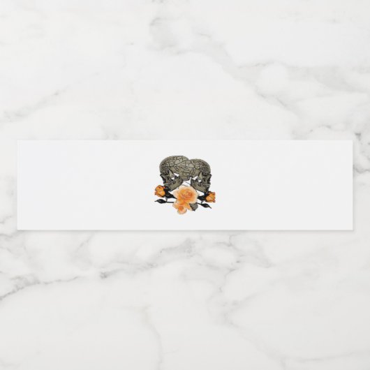 Bis zum Tod machen wir lustiges Design für Hallowe Wasserflaschenetikett (Einzelnes Label)