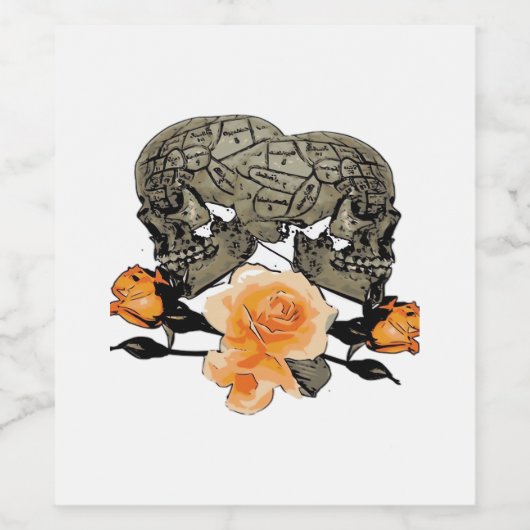 Bis zum Tod machen wir lustiges Design für Hallowe Weinetikett (Einzelnes Label)