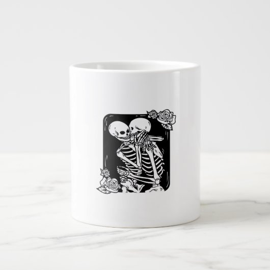 Bis zum Tod machen wir lustiges Design Jumbo-Tasse (Vorderseite)