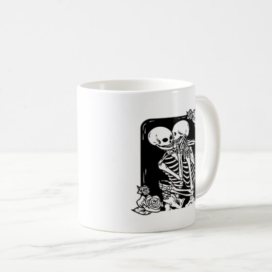 Bis zum Tod machen wir lustiges Design Kaffeetasse (VorderseiteRechts)