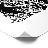 Bis zum Tod machen wir lustiges Design Poster (Ecke)