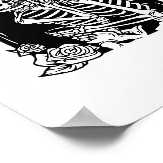 Bis zum Tod machen wir lustiges Design Poster (Ecke)