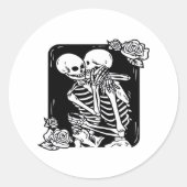 Bis zum Tod machen wir lustiges Design Runder Aufkleber (Vorderseite)