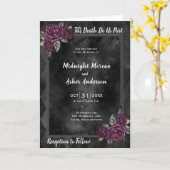 Bis zum Tod machen wir Rose Teil Hochzeit Einladun Karte (Gelbe Blume)