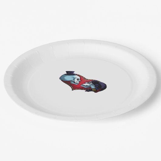 Bis zum Tod machen wir Teil (Back Bg Variant) Graf Pappteller (Schrägansicht)