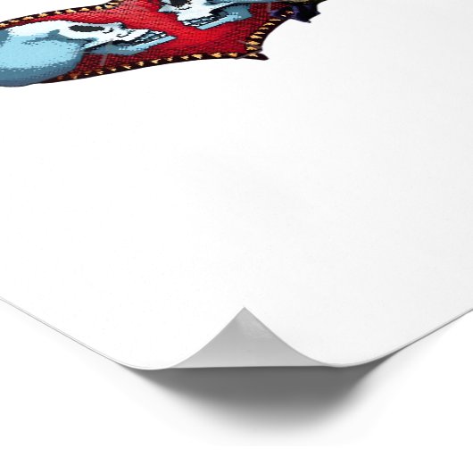 Bis zum Tod machen wir Teil (Back Bg Variant) Graf Poster (Ecke)