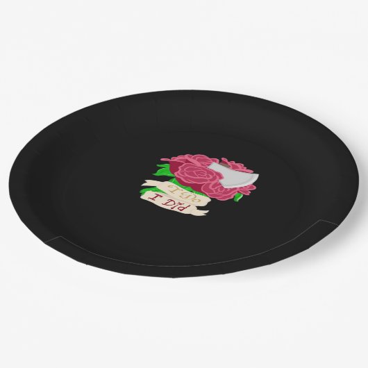 Bis zum Tod machen wir Teil - bis zum Ende des Zit Pappteller (Schrägansicht)