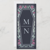 Bis zum Tod machen wir Teil Blue Goth Save the Dat Einladung (Rückseite)