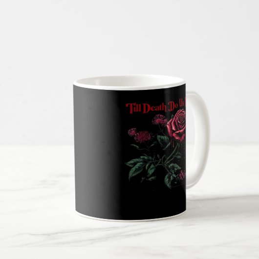 Bis zum Tod machen wir Teil Classic - Liebe Design Kaffeetasse (VorderseiteRechts)