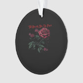 Bis zum Tod machen wir Teil Classic - Liebe Design Ornament (Vorderseite)