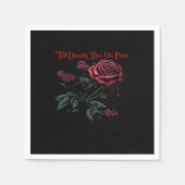 Bis zum Tod machen wir Teil Classic - Liebe Design Serviette (Vorderseite)