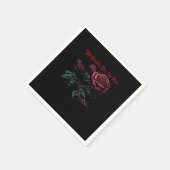 Bis zum Tod machen wir Teil Classic - Liebe Design Serviette (Ecke)
