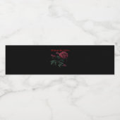 Bis zum Tod machen wir Teil Classic - Liebe Design Wasserflaschenetikett (Einzelnes Label)