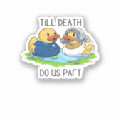 Bis zum Tod machen wir Teil Classic - Liebe Herbst Aufkleber (Vorderseite)