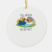 Bis zum Tod machen wir Teil Classic - Liebe Herbst Keramik Ornament (Vorne)