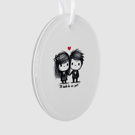 Bis zum Tod machen wir Teil Classic - Liebe Herbst Ornament (Vorderseite)