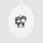 Bis zum Tod machen wir Teil Classic - Liebe Herbst Ornament (Vorderseite)