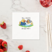 Bis zum Tod machen wir Teil Classic - Liebe Herbst Serviette (Beispiel)