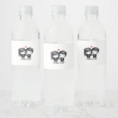 Bis zum Tod machen wir Teil Classic - Liebe Herbst Wasserflaschenetikett (Flaschen)