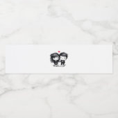 Bis zum Tod machen wir Teil Classic - Liebe Herbst Wasserflaschenetikett (Einzelnes Label)