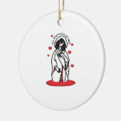 Bis zum Tod machen wir Teil - ein zaghafter Hochze Keramik Ornament (Links)