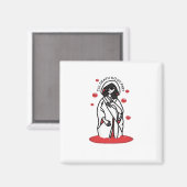 Bis zum Tod machen wir Teil - ein zaghafter Hochze Magnet (Vorderseite/Rückseite)