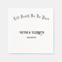 Bis zum Tod machen wir Teil Elegante gotische Hoch