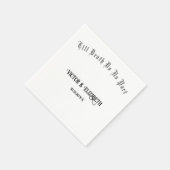 Bis zum Tod machen wir Teil Elegante gotische Hoch Serviette (Ecke)