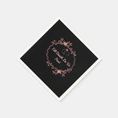 Bis zum Tod machen wir Teil - Geistige Hochzeit Serviette (Ecke)